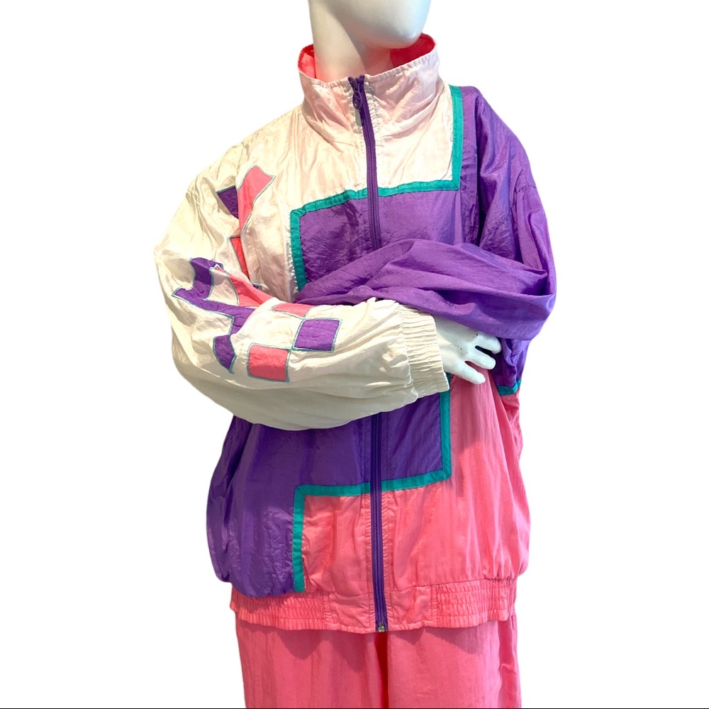 Vintage Retro Lavon by Cheerful Corp Tracksuit 2 Piece Sz XL